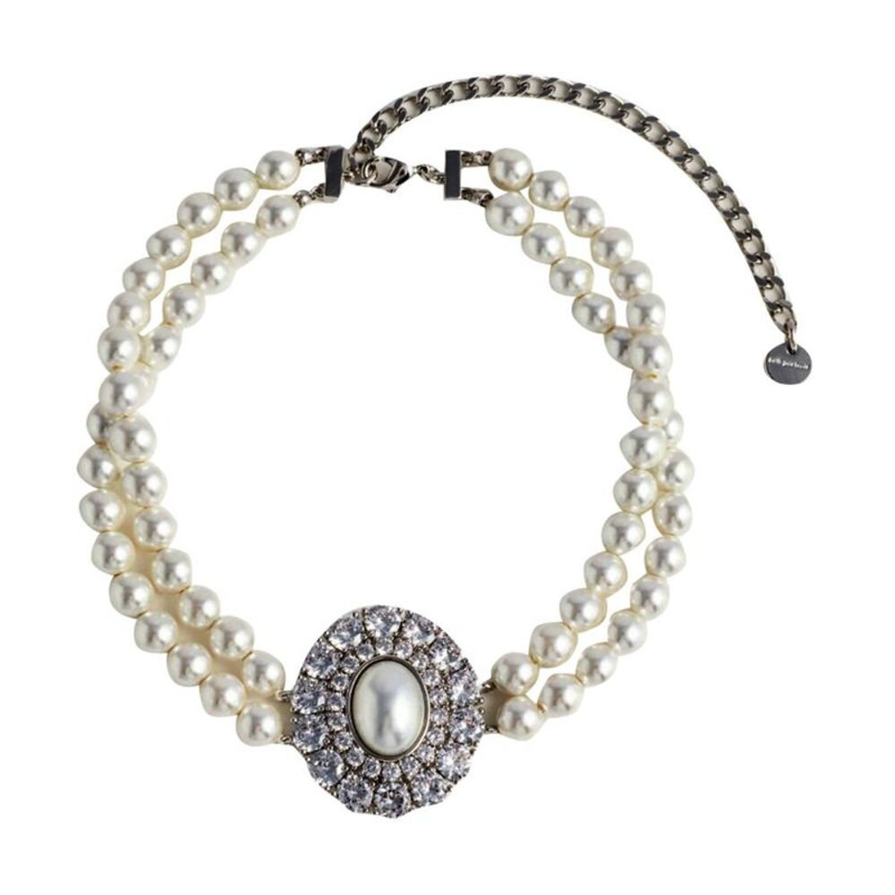 Self Portrait Women Pearl Crystal Choker